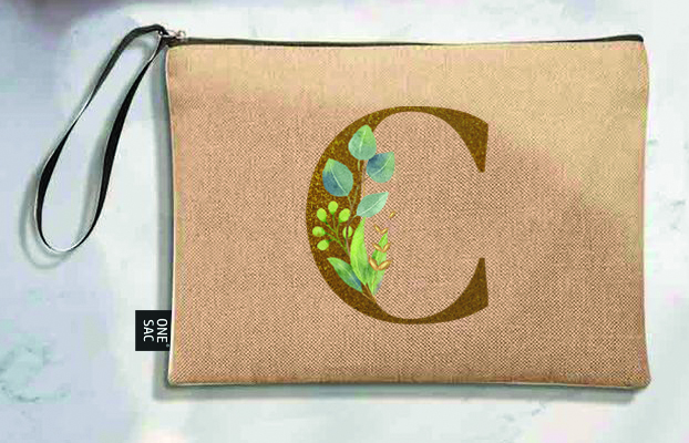 Sac à main Lettre C (Modèles variés) (25 × 18 × 1 cm)